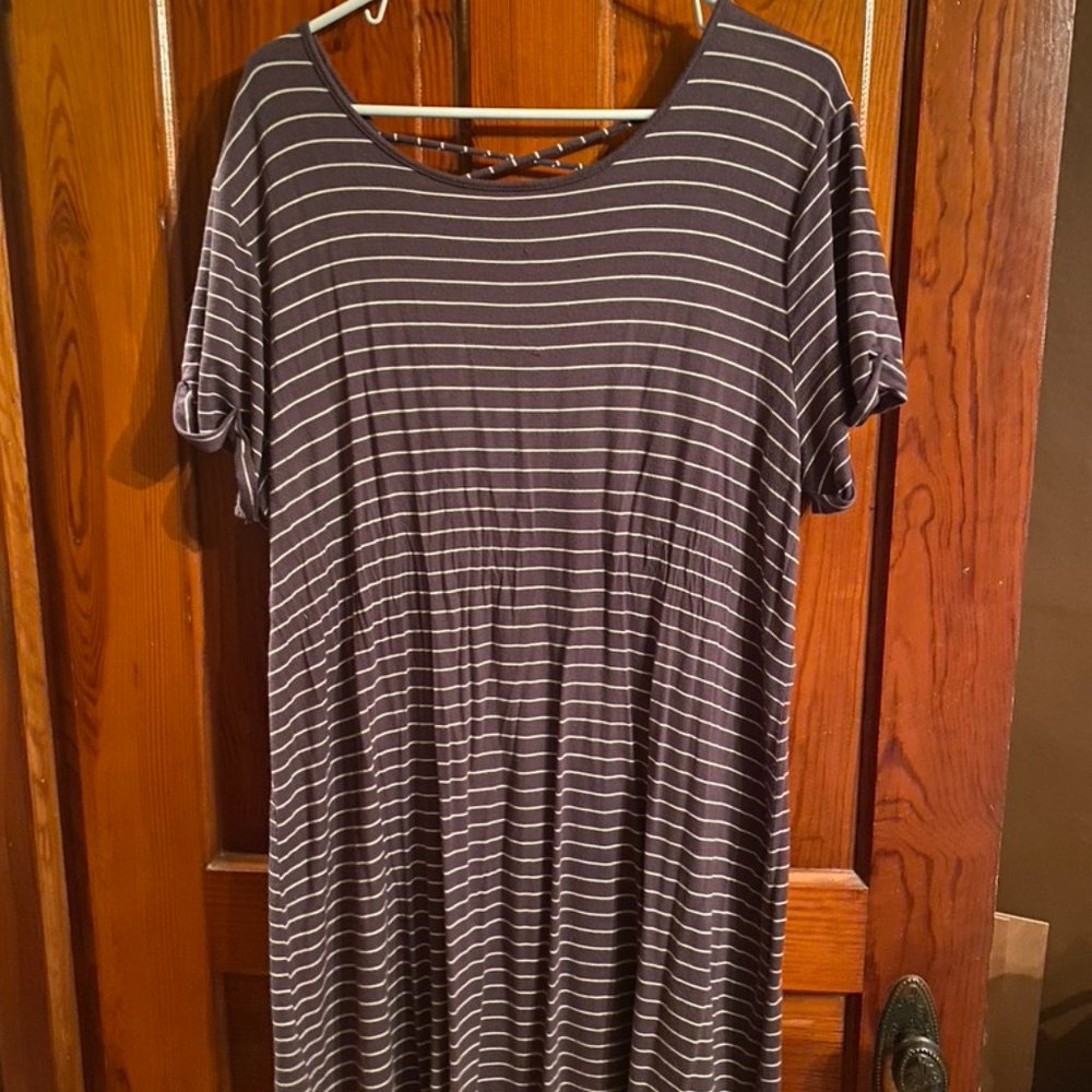 Maurices Striped T-Shirt Dress
